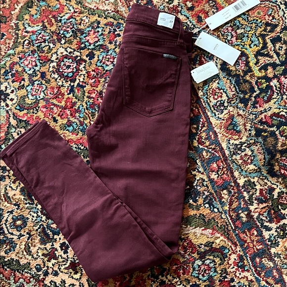 Hudson Jeans Denim - Hudson Jeans Krista Women's Dark Burgundy Skinny Jeans nwt